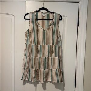 J. Jill Multicolor Striped Tunic Top